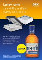 Láhev rumu za světlíky a střešní výlezy DEKLIGHT
